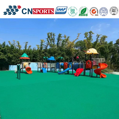 Colourful EPDM Rubber Flooring Constructed By PU Binder And Rubber Granules