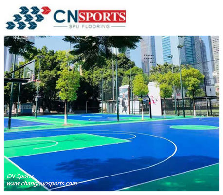 Beautiful and Anti-UV High Rebound Spu Basketball Sports Flooring Not Fade.