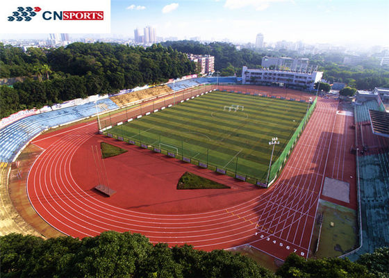 400m PU Running Track 1.12Mpa Full PU Sandwich Systems Runway Flooring